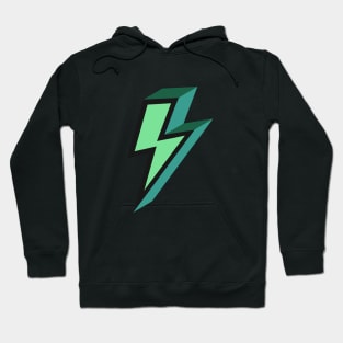 Green Bold Lightning Bolt Hoodie